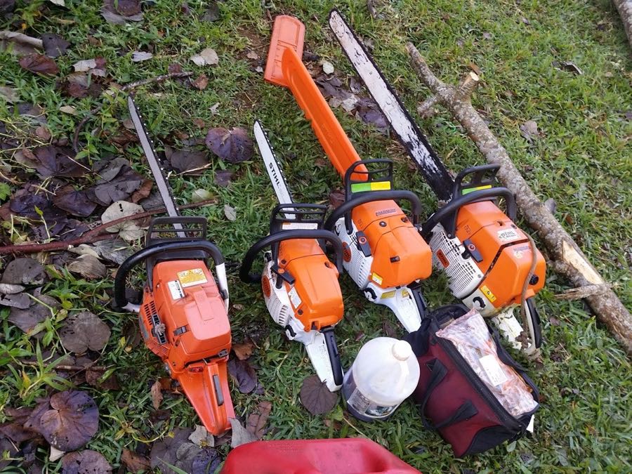 Professional arborist equipment